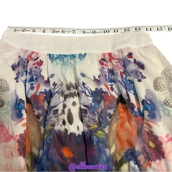 Lapis Butterfly Colorful Floral Maxi Skirt Size Small - Picture 14 of 17